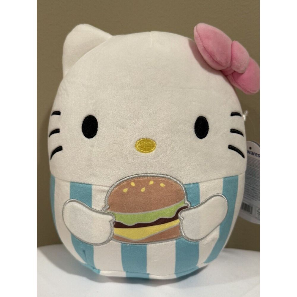 Squishmallows Hello Kitty Holding A Burger‎ 7.5" NWT